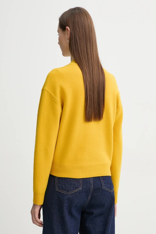 Îmbrăcăminte A.P.C. pulover de lana pull esther WVBDK.F23373 galben