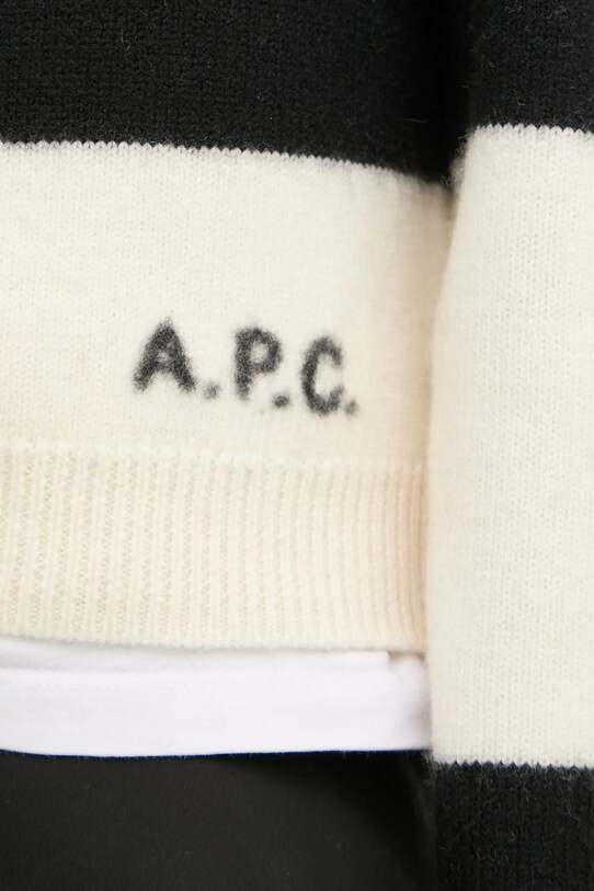 Шерстяной свитер A.P.C. pull penny чёрный WVBDL.F23370