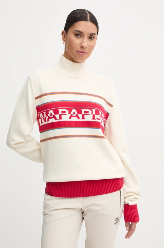 Napapijri sweter z domieszką wełny D-Sardona NP0A4I2AN1J1