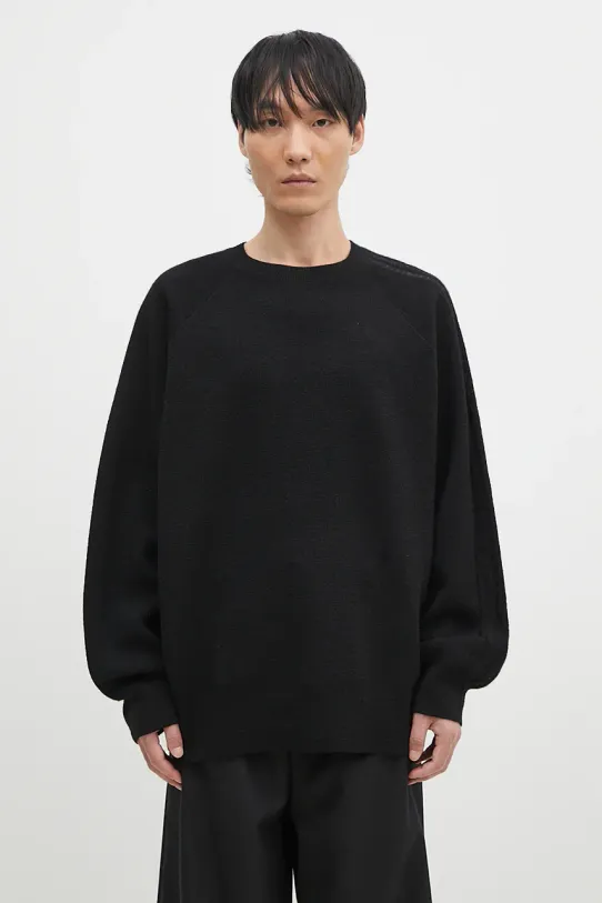 Y-3 woolen jumper 3-S Knit Crew round neck black IW7483