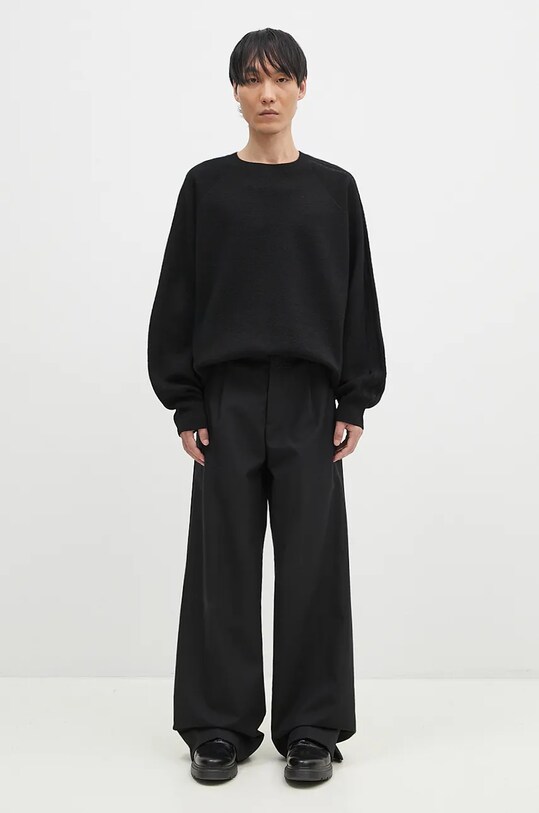 Vuneni pulover Y-3 3-S Knit Crew crna IW7483