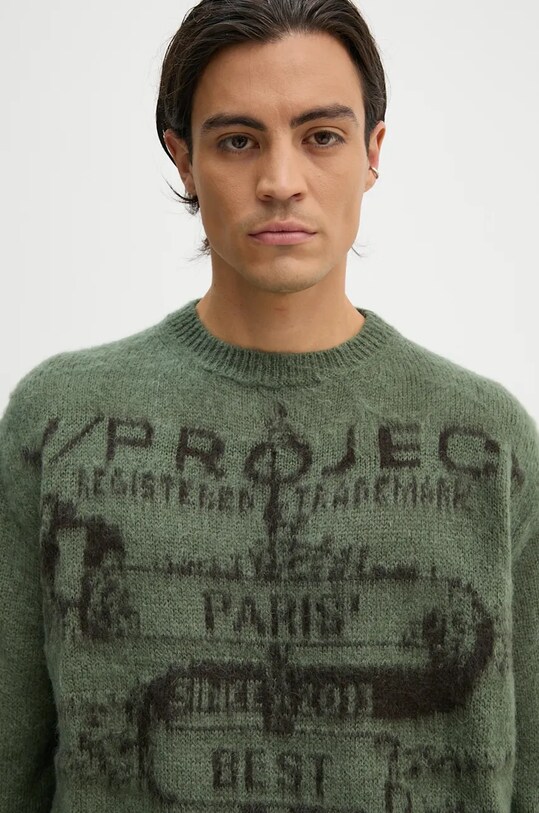 Y/Project mohair blend sweater PARIS' BEST JACQUARD PULLOVER 206SW001