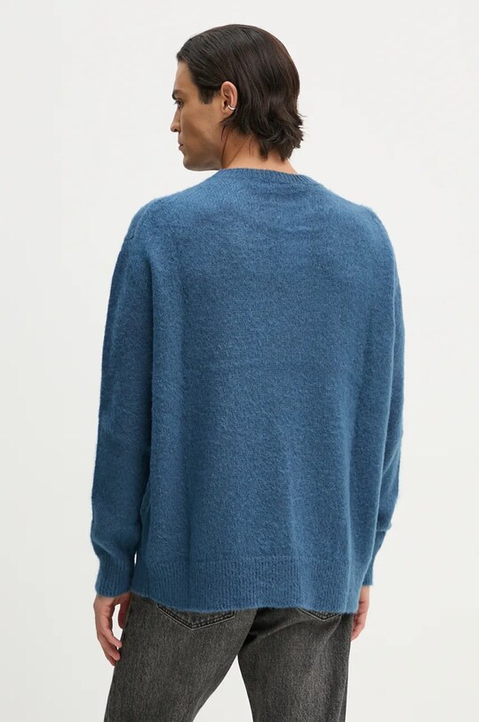 Y/Project sweter z domieszką moheru PARIS' BEST JACQUARD PULLOVER 206SW001 niebieski
