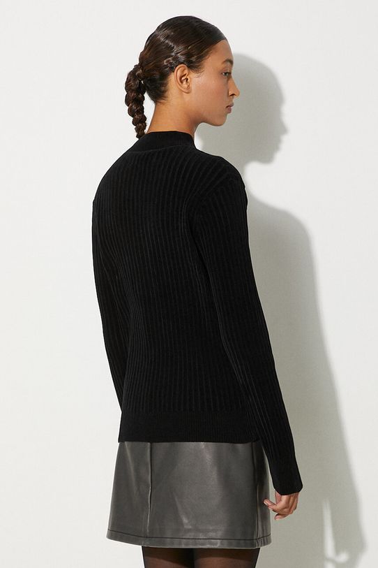 Пуловер Martine Rose Chenille V-Neck Jumper черен 946YA02008