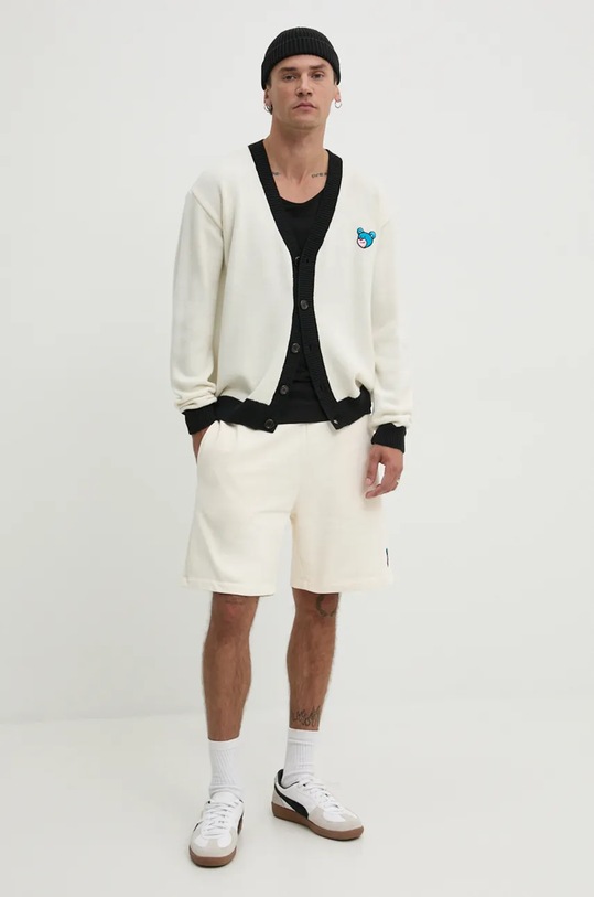 Inbetweeners cardigan din lana F4TWUACA068 bej AW24