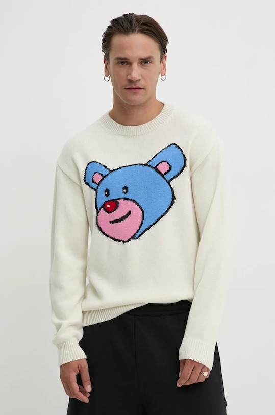 Inbetweeners pulover de lana grosime medie bej F4TWUAJP067