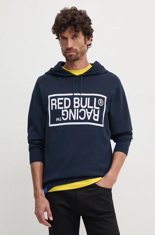 Odzież Red Bull Racing x Pepe Jeans sweter bawełniany RU700003 granatowy