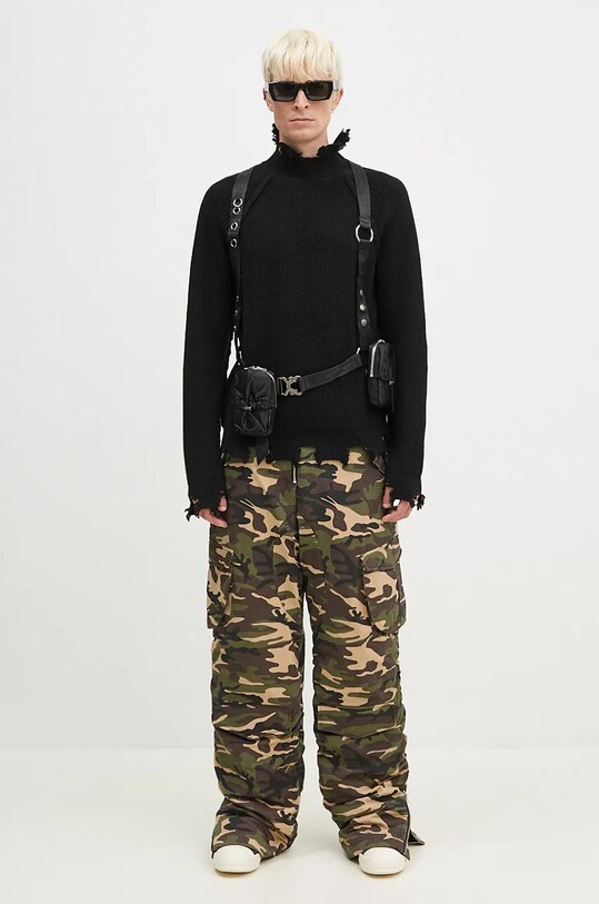Vlněný svetr Andersson Bell Roghen Turtle Neck atb1157m černá