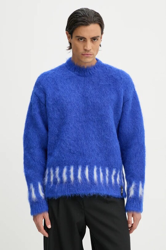 Μάλλινο πουλόβερ Sunnei RTWXKNW005 μπλε AW24