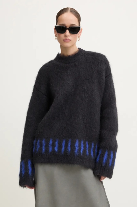 Odjeća Vuneni pulover Sunnei RTWXKNW005 crna