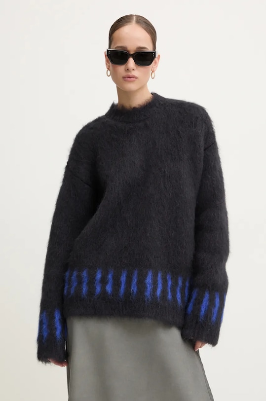 Odjeća Vuneni pulover Sunnei RTWXKNW005 crna