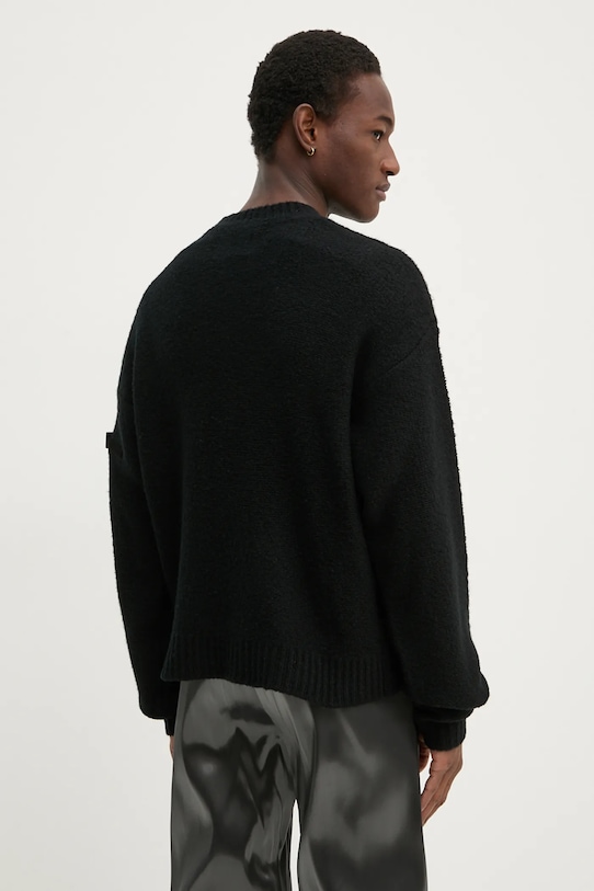 Heliot Emil maglione in lana AW24.M.07.067.BLK01 nero