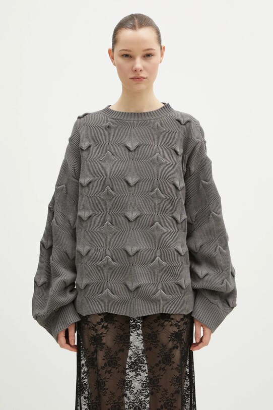 A.A. Spectrum sweter bawełniany Wyverne 82243211 szary AW24