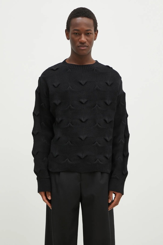 Хлопковый свитер A.A. Spectrum Wyverne гладкий чёрный 82243211