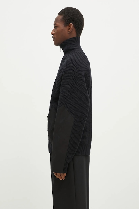 Ρούχα Ζακέτα από μίγμα μαλλιού A.A. Spectrum Saxon 82243310 μαύρο