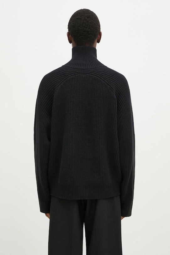 Ζακέτα από μίγμα μαλλιού A.A. Spectrum Saxon 82243310 μαύρο