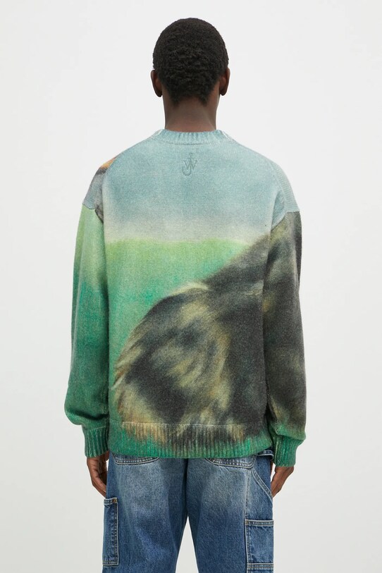 Oblečení Vlněný svetr JW Anderson Printed Jumper KW1294.YN0373.540 zelená