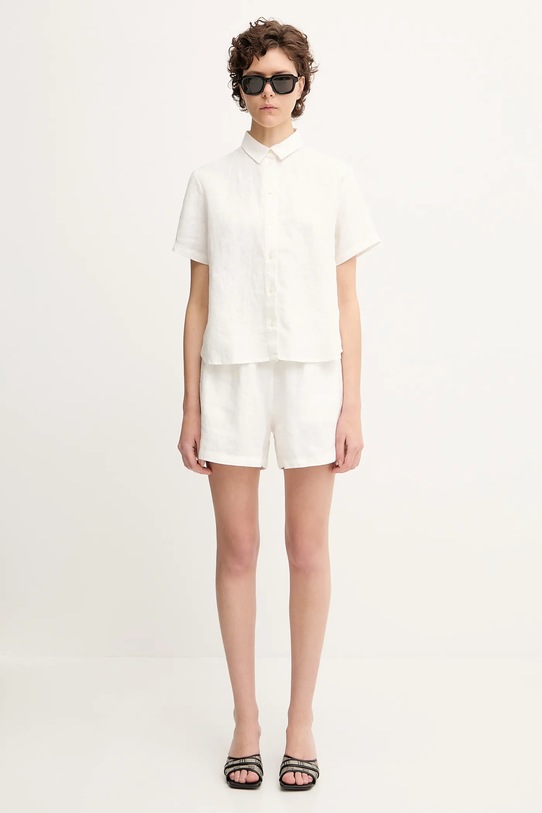 Льняные шорты Samsoe Samsoe MAREN F23900001 белый