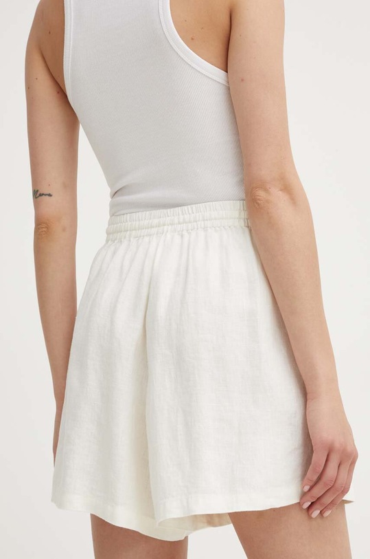 Oblečenie Ľanové šortky Samsoe Samsoe MAREN F23900001 béžová