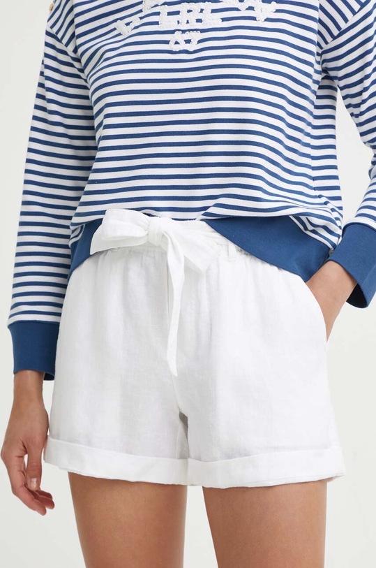 Polo Ralph Lauren pantaloni scurti din in in alb 211806907