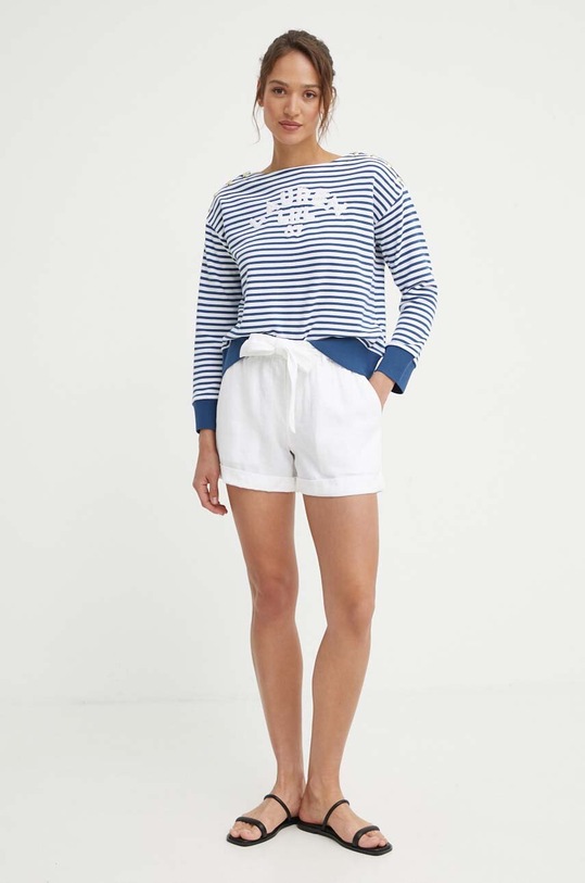 Polo Ralph Lauren pantaloni scurti din in 211806907 alb AW24