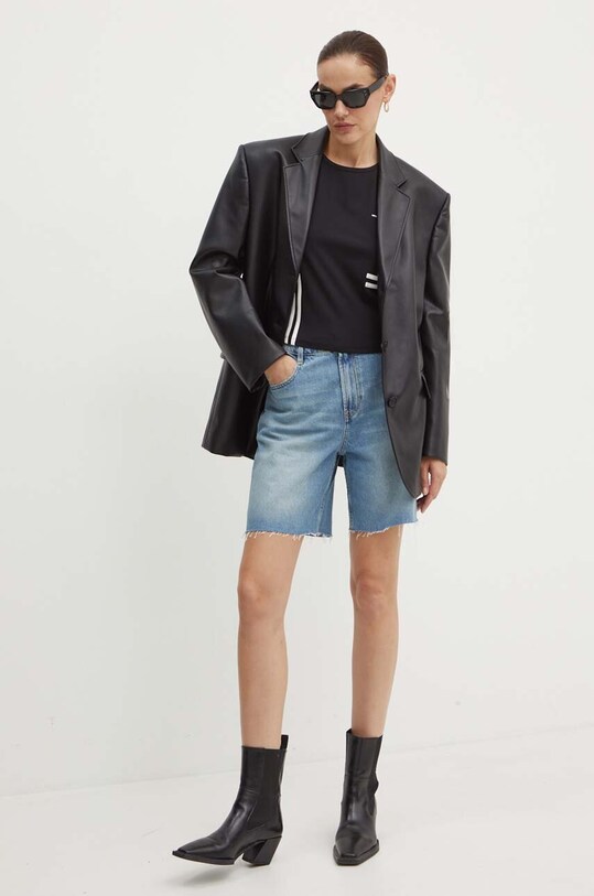 Miss Sixty pantaloni scurti jeans 6L2JJ0900000 JJ0900 6L2JJ0900000 albastru AW24