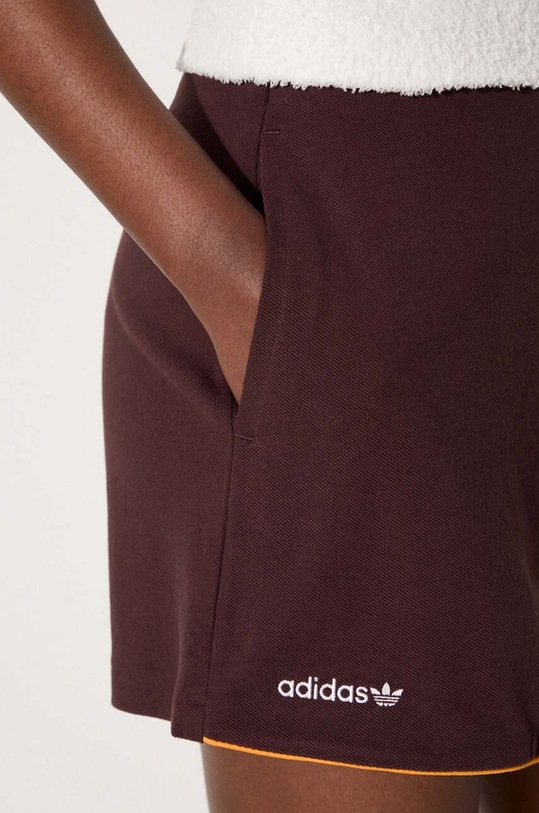Bavlnené sukňo-nohavice adidas Originals Skort 80s JC6170 hnedá