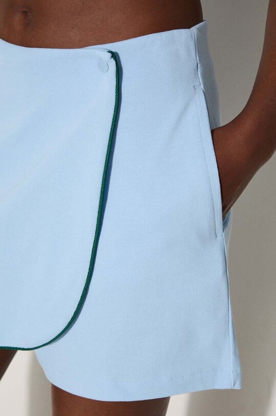 Хлопковые юбка-штаны adidas Originals Skort 80s JC6171 голубой