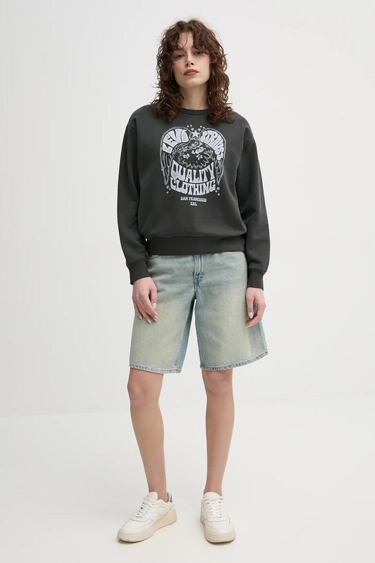 Levi's szorty jeansowe BAGGY DAD 000MJ niebieski SS25