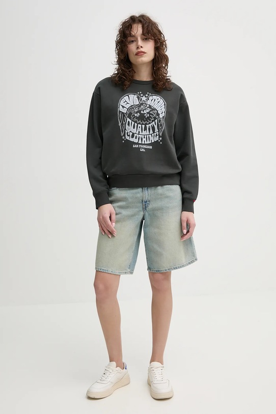 Levi's pantaloni scurți jeans BAGGY DAD 000MJ albastru SS25