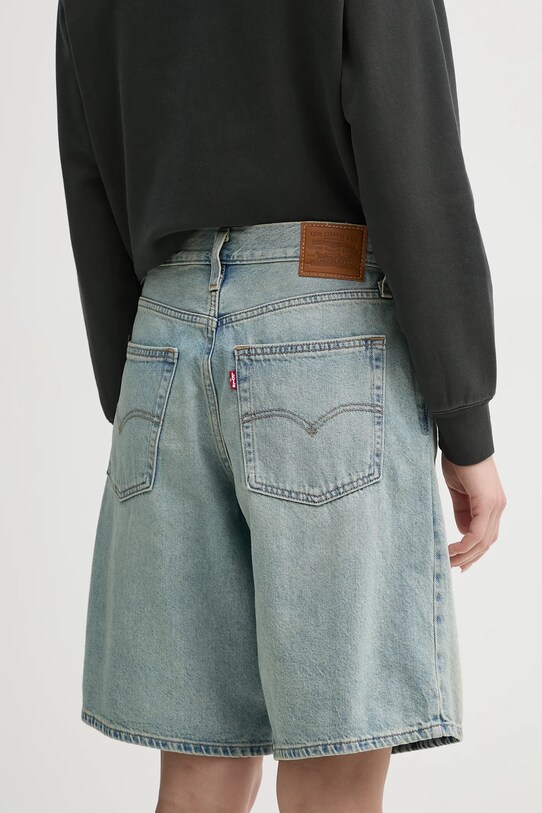 Îmbrăcăminte Levi's pantaloni scurți jeans BAGGY DAD 000MJ albastru