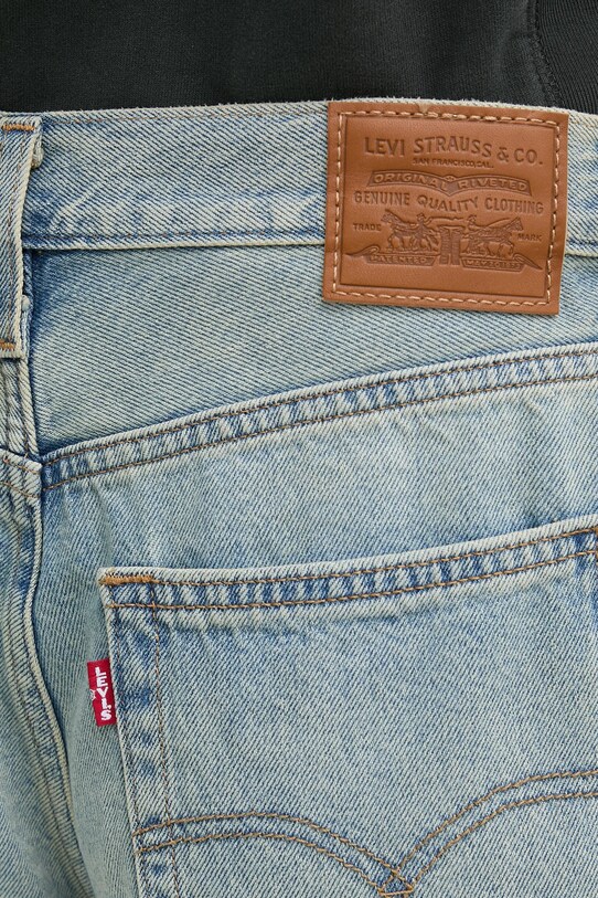 Levi's pantaloni scurți jeans BAGGY DAD albastru 000MJ