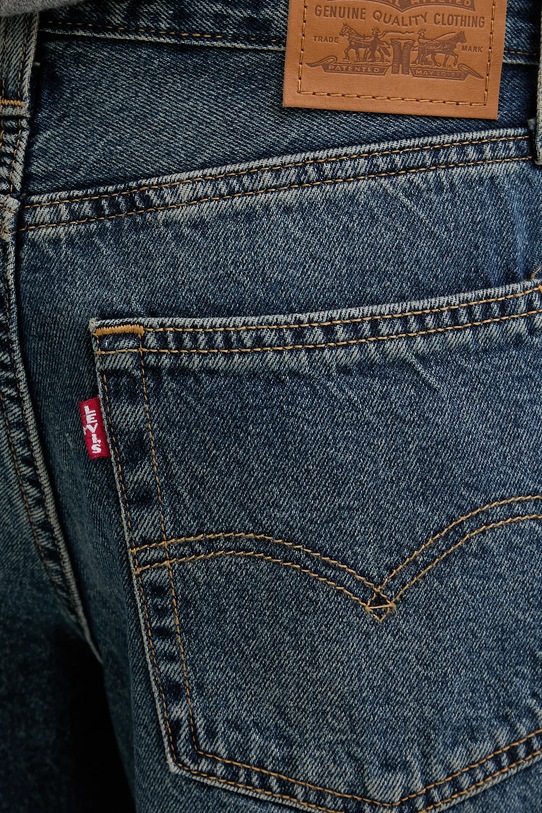 Levi's szorty jeansowe BAGGY DAD niebieski 000MJ
