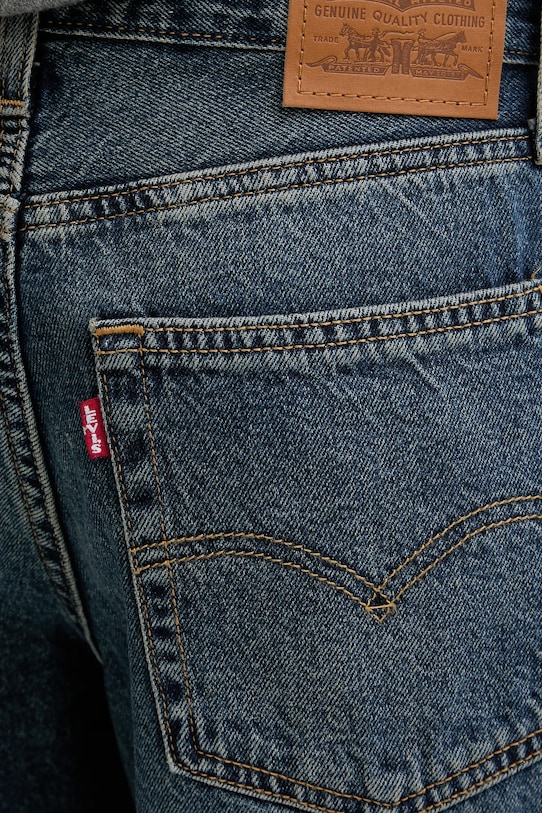 Levi's szorty jeansowe BAGGY DAD niebieski 000MJ