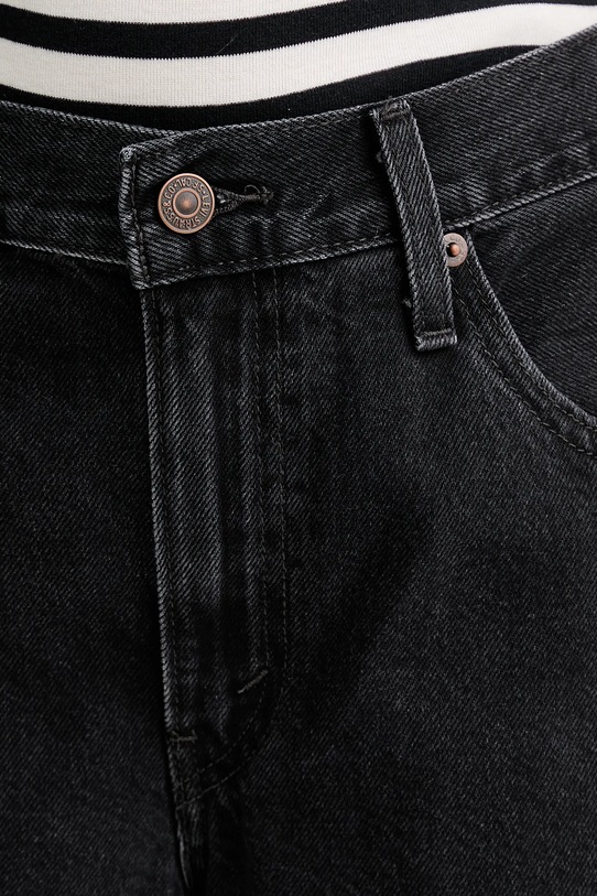 Levi's pantaloni scurți jeans BAGGY DAD negru 000MJ