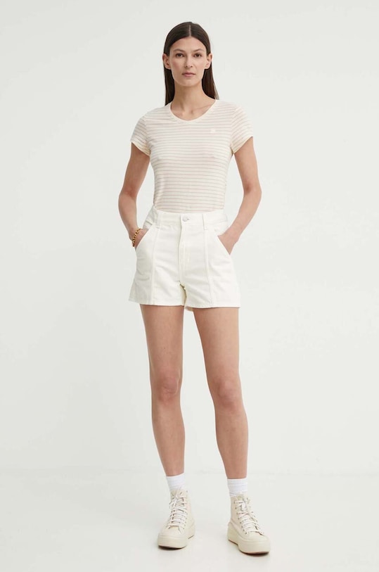 Levi's pantaloni scurti jeans CARPENTER SHORT A8719 bej AW24