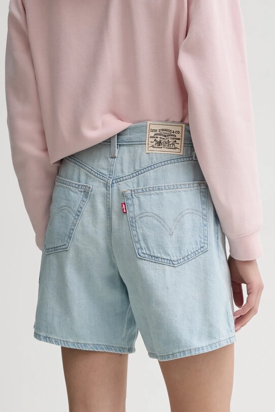Ρούχα Τζιν σορτς Levi's HIGH BAGGY SHORT A9311 μπλε