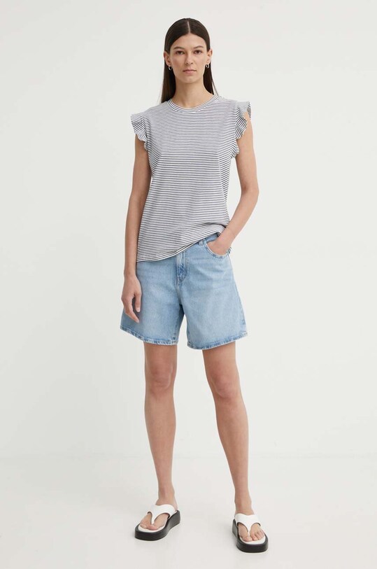 Levi's szorty jeansowe HIGH BAGGY SHORT A9311 niebieski SS25