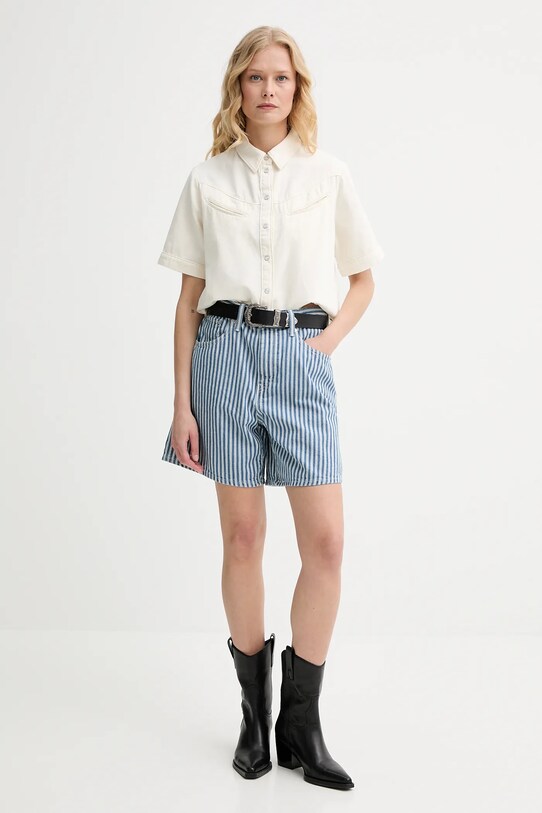 Levi's szorty jeansowe HIGH BAGGY SHORT A9311 niebieski AA00