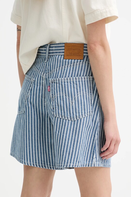 Îmbrăcăminte Levi's pantaloni scurți jeans HIGH BAGGY SHORT A9311 albastru