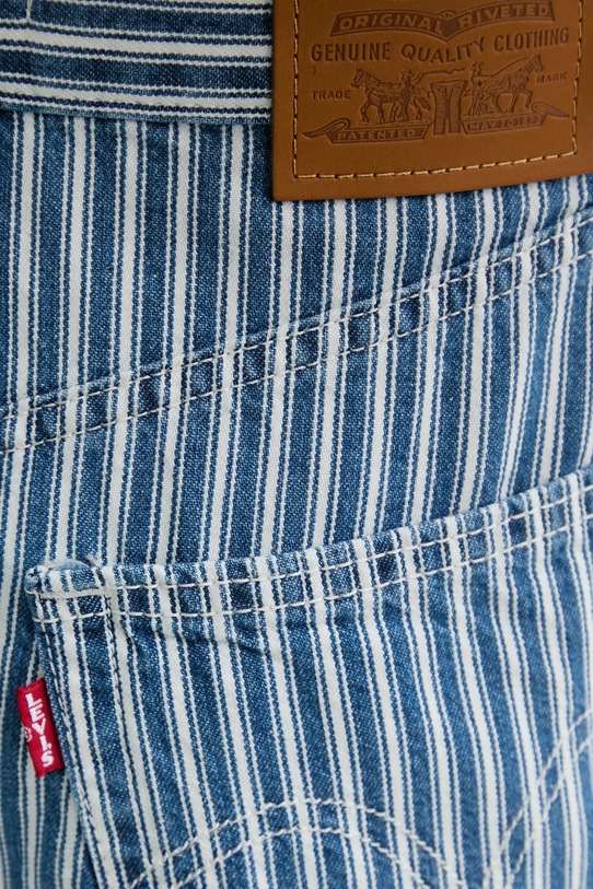 Levi's szorty jeansowe HIGH BAGGY SHORT niebieski A9311