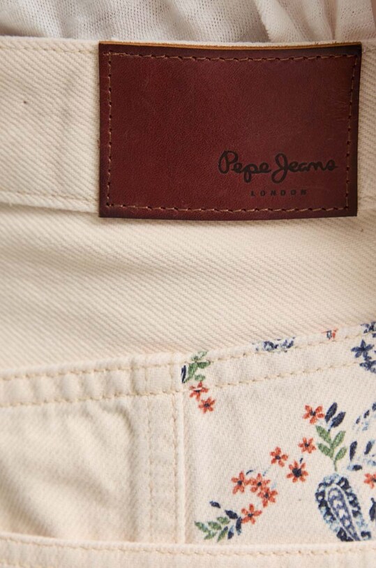 Джинсовая юбка Pepe Jeans MINI SKIRT HW PAISLEY PL901135 бежевый