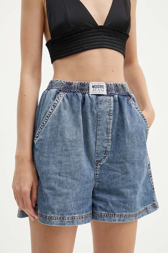 Džínové šortky Moschino Jeans high modrá 0304.8224