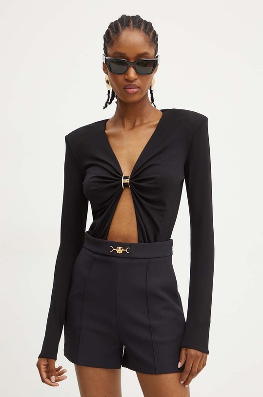 Elisabetta Franchi szorty czarny SH00746E2