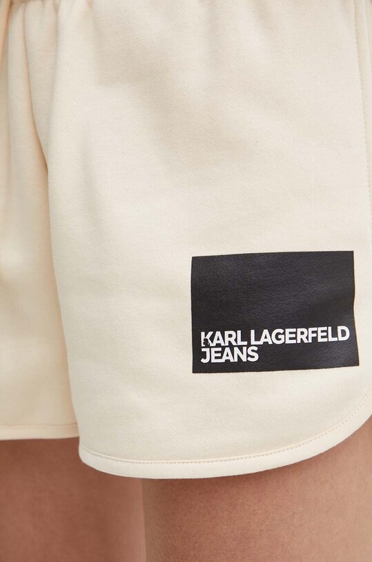 Къс панталон Karl Lagerfeld Jeans бежов 245J1003