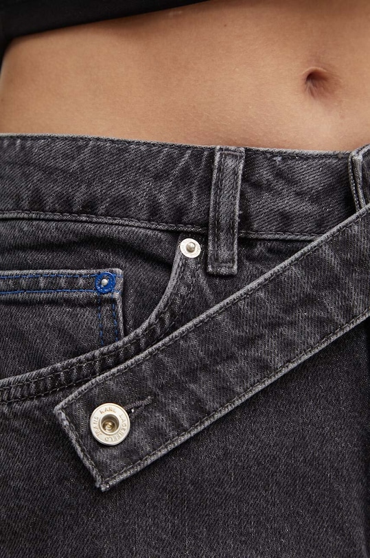 Džínové šortky Karl Lagerfeld Jeans 245J1120 šedá