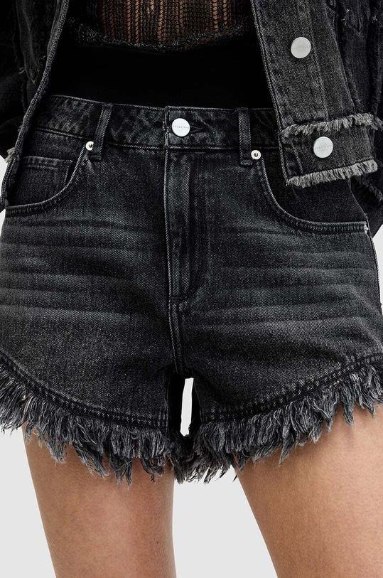 Îmbrăcăminte AllSaints pantaloni scurti din bumbac ASTRID FRAY W036EA negru