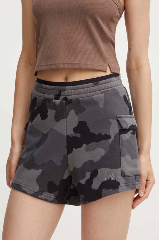 Шорти adidas Camo трикотаж сірий IX3707