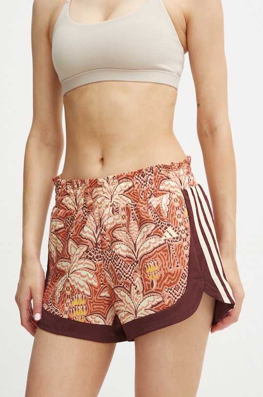 adidas Performance pantaloni scurti x FARM Rio panza bej IV9753