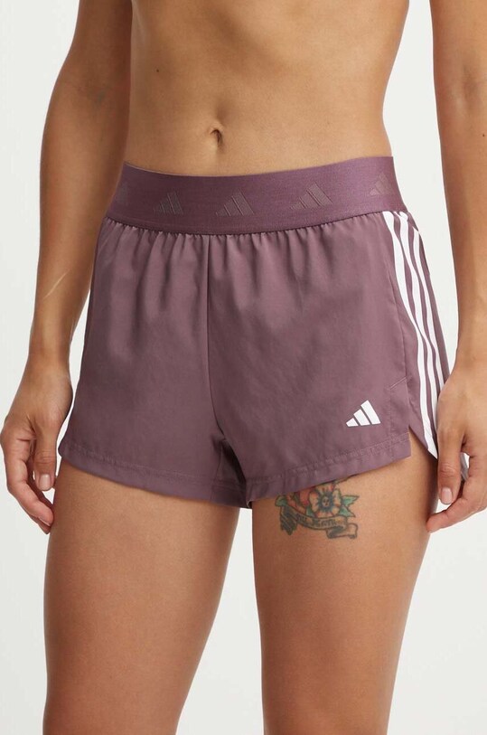 Tréninkové šortky adidas Performance Hyperglam high fialová IX3220
